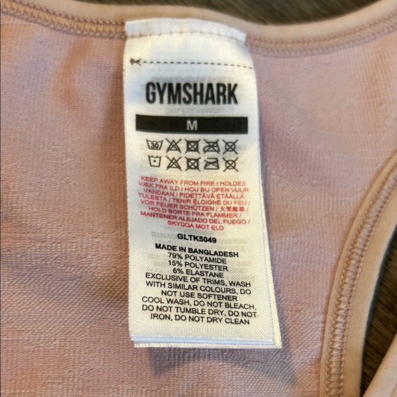 Gymshark Adapt Camo Seamless Tank Pink Racerback Workout Top Size M - Picture 6 of 8